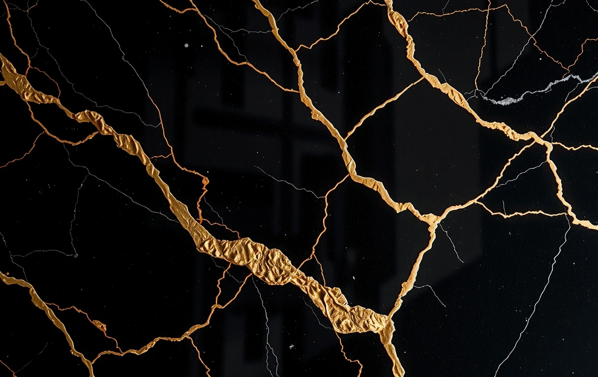 Monumental black marble texture